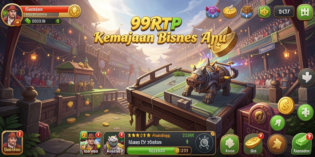Screenshot gameplay 99RTP menunjukkan pengelolaan bisnis yang menarik.