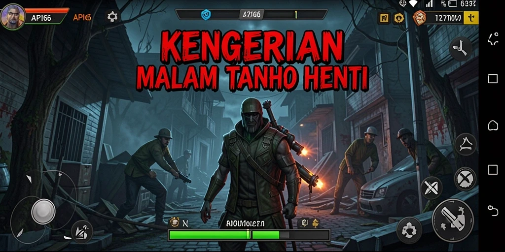Tangkapan layar menampilkan suasana mencekam dalam gameplay API66.