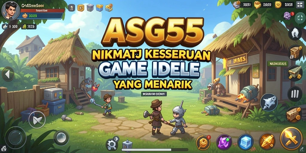 Tangkapan layar utama menunjukkan aksi gameplay santai dari ASG55.