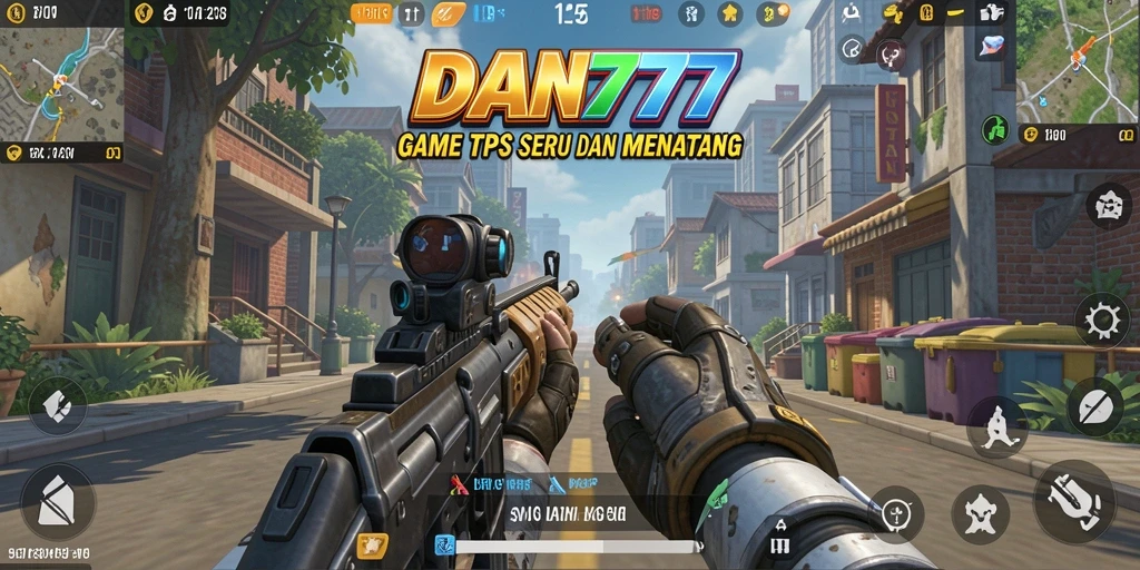 Tampilan game TPS yang mendebarkan dengan aksi pertempuran intens.
