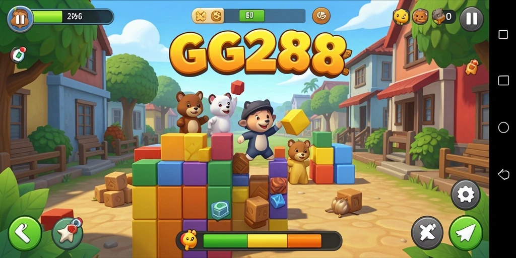 Tampilan menarik dari gameplay GG288 yang penuh tantangan Puzzle.