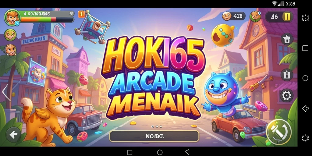 Tampilan menarik gameplay HOKI65 yang penuh warna.