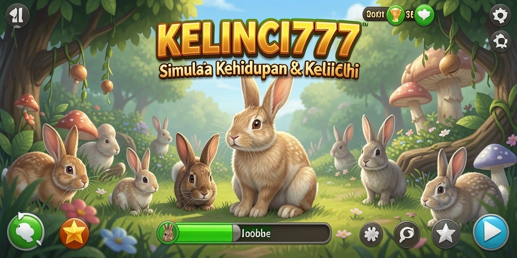 Tampilan gameplay menarik dalam KELINCI777 dengan berbagai aktivitas kelinci.