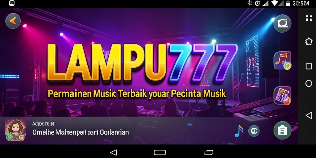 Menggambarkan gameplay menarik dari LAMPU777 dengan berbagai lagu.