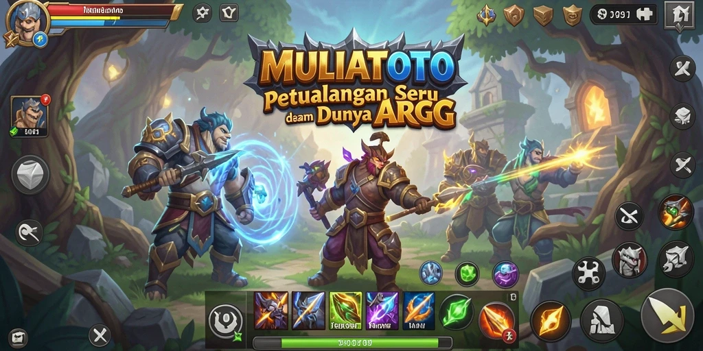 Screenshot gameplay MULIATOTO yang menunjukkan aksi seru dalam pertempuran ARPG.