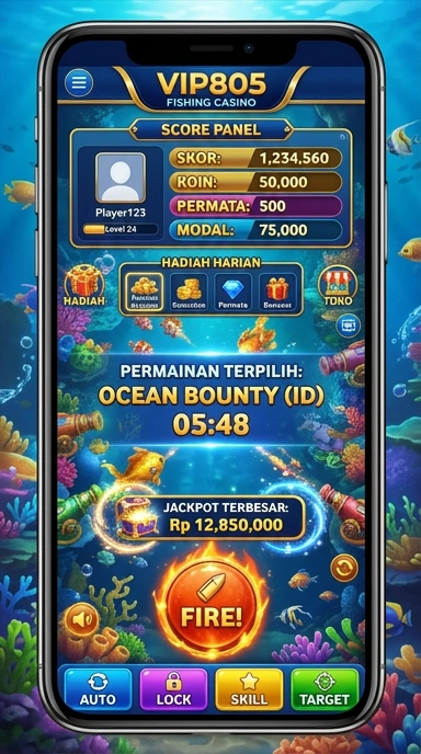 Tampilan antarmuka pengguna vip805 yang sederhana dan intuitif.